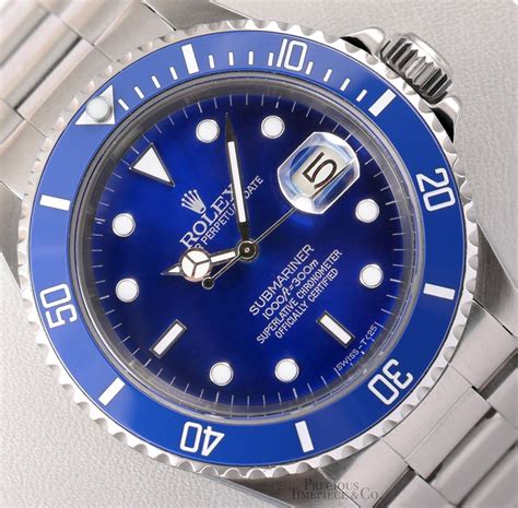 rolex submariner date oystersteel blue|rolex submariner blue price new.